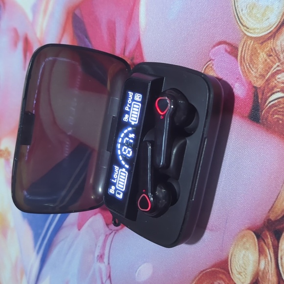 Title: M19 TWS Wireless Bluetooth Earbuds w/ LED Display Charging Case - Picture 2 of 13